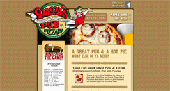 Desktop Screenshot of papaspub.com